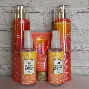 BATH & BODY WORKS GIFT SET 'FIJI SUNSHINE GUAVA-TINA' MIST, HAND CARE 5- PIECE